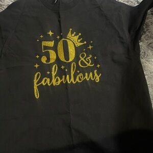 Black & Gold Adult T Shirt